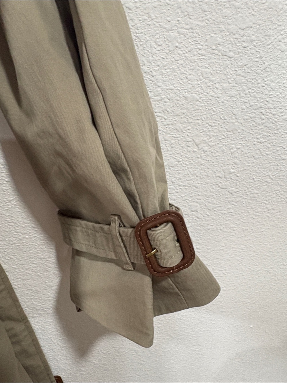 Buck Mason Dried Olive Signature Trench Coat Belted XS Retail $598 NWT - Picture 9 of 16